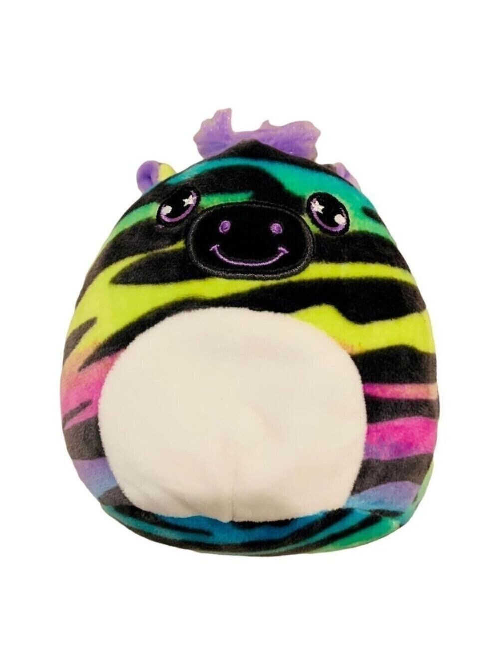 Squishmallows Zebra Mystery Squad Mini 5in Plush Toy Rainbow Stuffed Animal